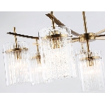 Люстра Ambrella light LH56033/7+1 BS/CL латунь/прозрачный E14*8 max 40W D790*1200, фото4