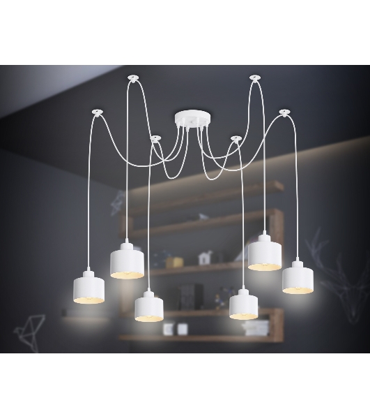 Светильник Ambrella light TR8131/6 WH белый E27*6 max 40W D700*800
