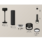 Светильник Ambrella Light XP8111001 SBK/PBK черный песок/черный полированный GX53 (A2302, C6356, A2101, C8111, N8113), фото 1