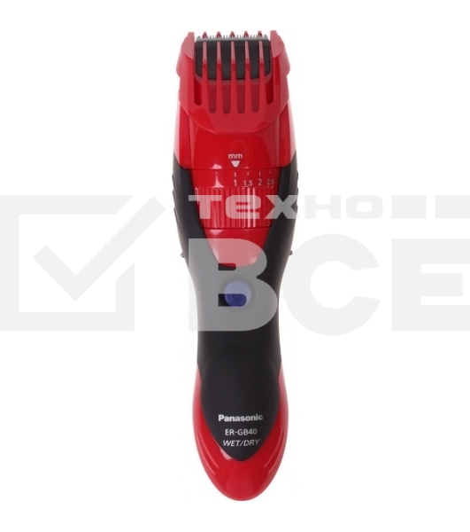 Машинка для стрижки Panasonic ER-GB40 красный (насадок в компл:1шт)
