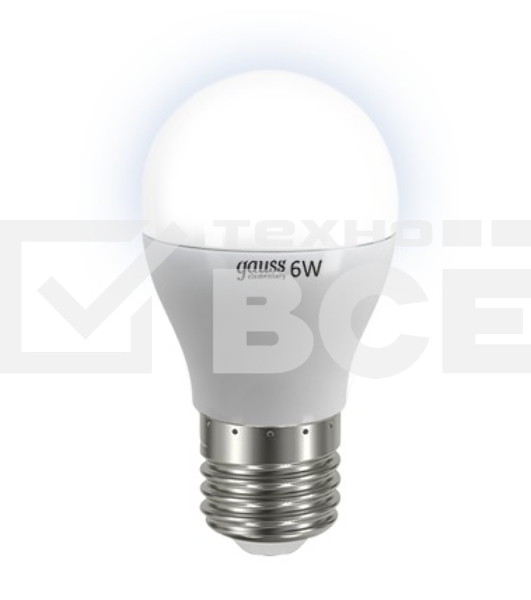 Лампа GAUSS LED Elementary Globe 6W E27 4100K арт. 53226