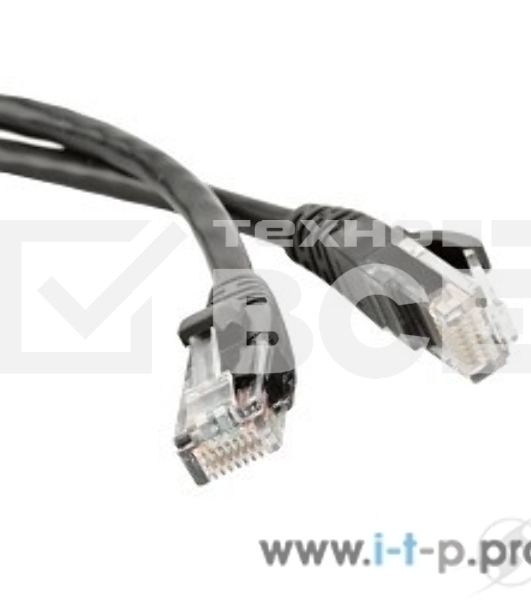 Патч-корд Hyperline U/­UTP, Cat.5е, LSZH, 1.5 м, черный 