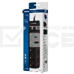 Сетевой фильтр Sven SF-05PL 1,8 м (5 розеток) черный , фото5
