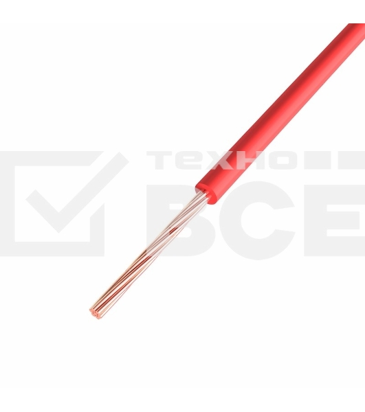 Провод ПГВА Rexant 1х1.00 мм², Cu, красный, бухта 200 м