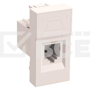Розетка телефонная RJ-11 Iek (CKK-40D-RT1-K01) РКФ-10-00-П кат.3 (на 1 модуль) ПРАЙМЕР белая