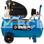 Компрессор Зубр ЗКПМ-240-50-1.5 воздушный поршневой масл. прямой привод 240л/мин 50л 8атм 1500Вт, фото 1