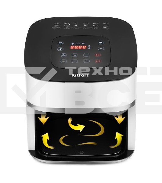 Аэрогриль Kitfort KT-2217 1500Вт белый/черный