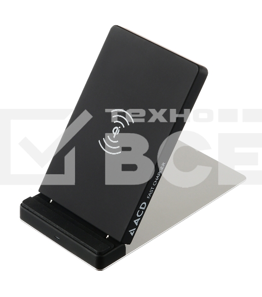 Беспроводное зарядное устройство ACD-W102Q-F1B 10Вт, беспроводная Qi, 2-катушки с QC, 5В/2А ~ 9В/1,8А RTL