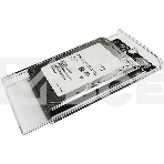 Внешний корпус для HDD/SSD AgeStar 3UB2P6C SATA III пластик прозрачный 2.5', фото2