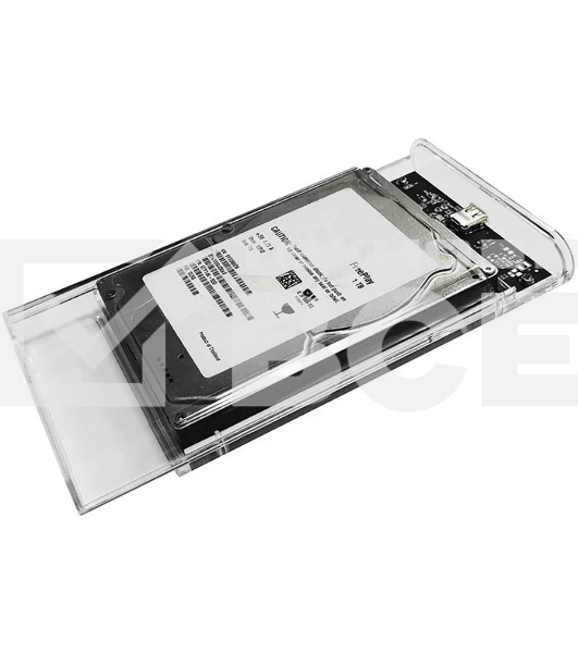 Внешний корпус для HDD/SSD AgeStar 3UB2P6C SATA III пластик прозрачный 2.5'