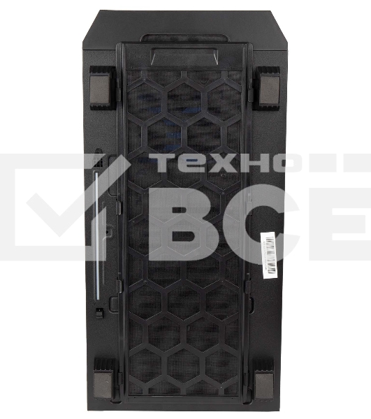 Компьютерный корпус Hiper PB81 черный без БП ATX 3x120мм 2xUSB2.0 2xUSB3.0 audio bott PSU