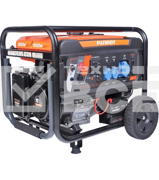 Электрогенератор бензиновый Patriot GRA 8500AWS, 8.5 кВт, 75 дБ, 100 кг