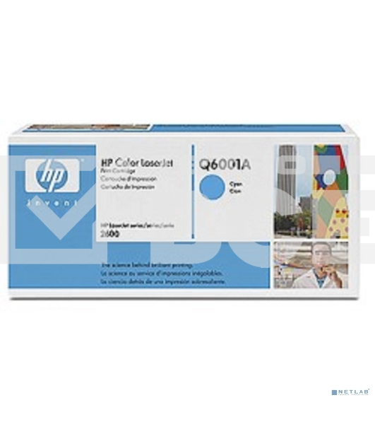 Картридж лазерный HP Q6001A голубой для Color LaserJet 2600 2000стр.