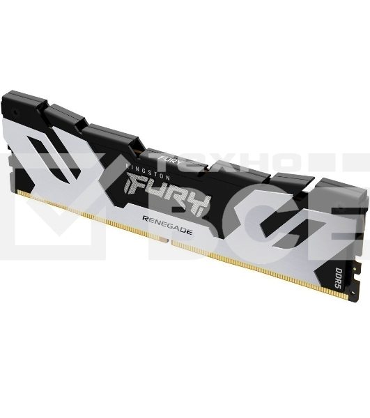 Оперативная память Kingston Fury Renegade, DDR5, 48GB (1x48GB), 6400MHz, CL32, DIMM, с радиатором, серебристый/черный