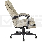 Кресло руководителя Бюрократ T-9950MSG-F Fabric песочный Light-21, крестов. пластик, подст. для ног, фото15
