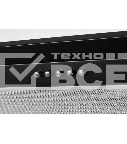 Встраиваемая вытяжка Kuppersberg INLINEA 70 BX ширина 70 см, отвод/рециркуляция, 1300 м3.ч, черный/нержавеющая сталь