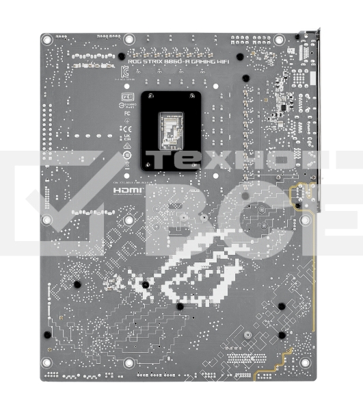 Материнская плата ASUS ROG STRIX B860-A GAMING WIFI, LGA1851, Intel B860, 4xDDR5, 4xSATA, 4xM.2, 2xPCIe 5.0 x16, 1xDP, 1xHDMI, 1x2.5Gb LAN, Wi-Fi, Bluetooth, 4xUSB 2.0, 2xUSB 3.2 Gen 1, 3xUSB 3.2 Gen 2, 1xUSB 4, 2xUSB-C, 3x3.5 мм, 7.1, ATX