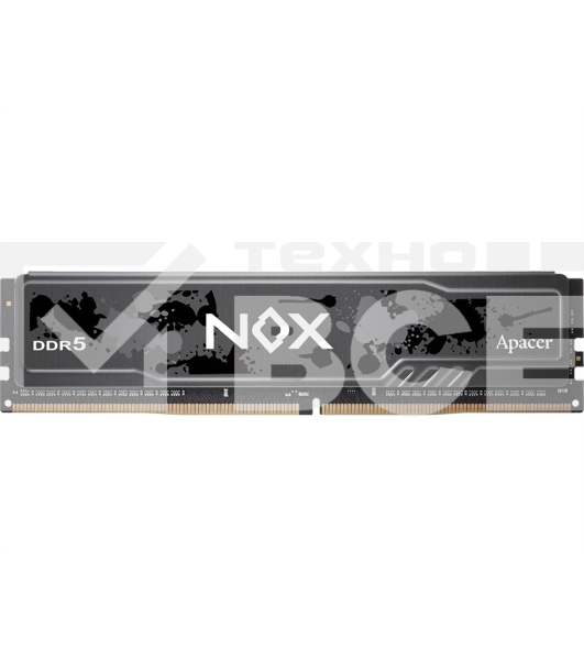 Оперативная память Apacer Nox, DDR5, 16GB (1x16 GB), 5200 MHz, CL40, радиатор, черный