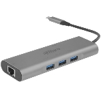 USB-концентратор Dahua TC38, USB Type-C, USB 3.0 + HDMI + RJ45 + SD/TF + PD Docking Station, USB, фото6