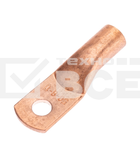 Наконечник медный ТМ 50-8-11 (50мм² - Ø8мм) (в упак. 100 шт.) Rexant