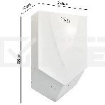 Сушилка для рук Puff 8802 1200Вт белый, фото6