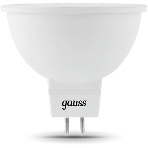 Лампа светодиодная Gauss черный 5Вт цок.: GU5.3 рефлектор 220B 4100K св. свеч. белый ней. MR16 (упак.: 10 шт), фото5