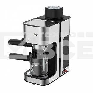 Кофеварка рожковая BQ CM4000 cтальной-черный, исп. кофе - молотый, 0.24 л, 800 Вт, 4 Бар