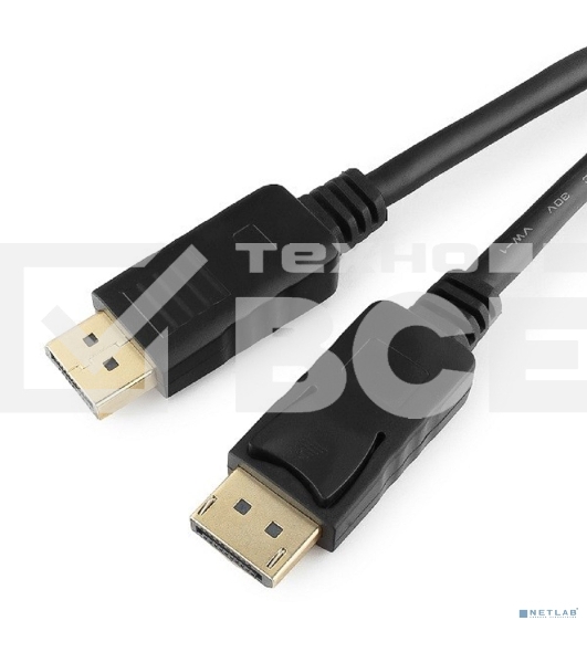 Кабель DisplayPort Cablexpert CC-DP2-10M, v1.2, 10м, 20M/20M, черный, экран, пакет