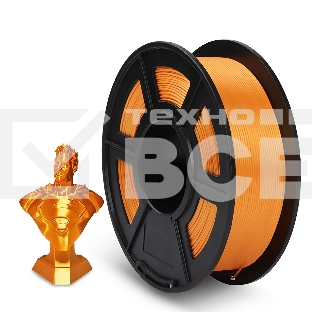 Филамент NVPrint Silk PLA+ Orange для 3D печати диаметр 1.75мм длина 330 метров масса 1 кг