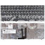 Клавиатура для ноутбука Lenovo IdeaPad Z450 Z460 Z460A Z460G черная с серой рамкой, фото 1
