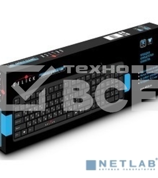 Клавиатура Oklick 100M/100M HW3 черный USB