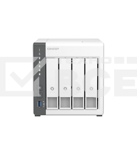 Сетевое хранилище NAS Qnap D4 (REV. C) 4-bay настольный Cortex-A55 RK3568B2