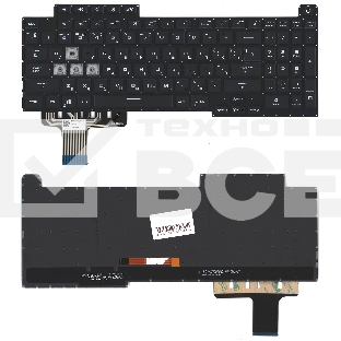 Клавиатура для ноутбука Asus ROG Stirx G17 G713 черная RGB-подсветка