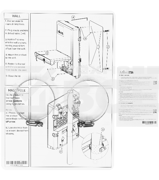 Коммутатор MikroTik netPower Lite 7R with 8 x Gigabit Ethernet ports (7 with Reverse POE-in, 1 with PoE-OUT), 2 x SFP+ cages, SwitchOS, outdoor enclosure, mounting kit (power supply NOT included)