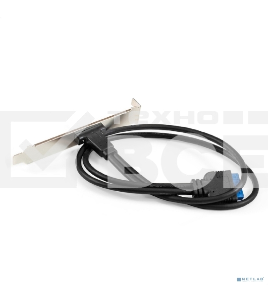 Планка портов в корпус Type-C ExeGate BrctUSB3-1C (USB 3.2 Gen1 20pin (IDC 20pin F) --> USB 3.2 Gen1 Type-Cf, кабель 30 см)