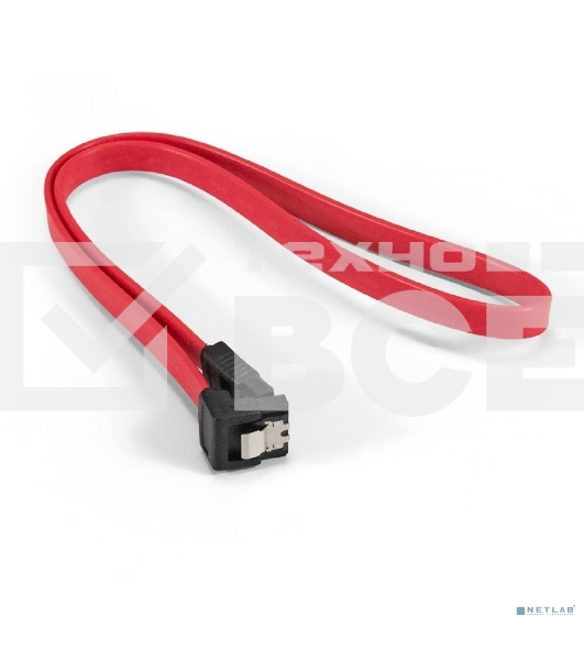 Кабель SATA ExeGate EX-CC-SATADATA90-0.5L (7pin/7pin, угловой разъем, металлические защелки, 0,5м)