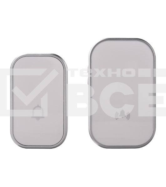 Беспроводной дверной звонок кинетический NoBattCall 38 мелодий 150м IP68 белый REXANT