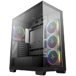 Компьютерный корпус Deepcool CG580 4F V2 без БП, боковое окно (панорама), 4x120мм ARGB PWM вентилятора, черный, ATX (R-CG580-BKADA4-G-2), фото14