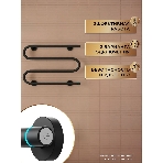 Полотенцесушитель электрический BAU M Black 41,5х61,5, черный матовый, фото4