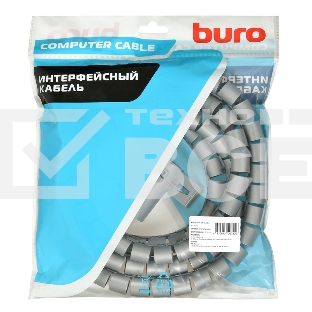 Кабельный органайзер Buro BHP CG22S Spiral Hose 20x2000mm Silver