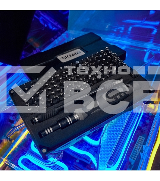 Набор отверток для точных работ KRANZ RA-05, 106 предметов