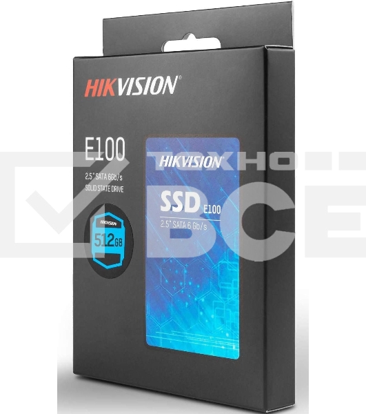 Накопитель SSD Hikvision E100, 512Gb, 2.5
