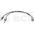 Кабель-адаптер  2*3.5ST(M)/3.5 ST(F), 0.2м, Telecom PRO <TAV205M-0.2M>, фото7