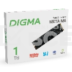 Накопитель SSD Digma Meta M6 DGSM4001TM63T, 1Tb, PCIe 4.0 x4, M.2 2280, NVMe, R/W 7400/6600, фото2