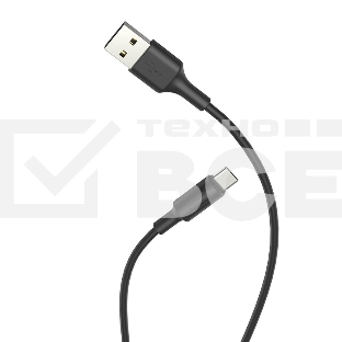 Кабель USB 2.0 hoco X25, AM/Type-C, черный, 1м