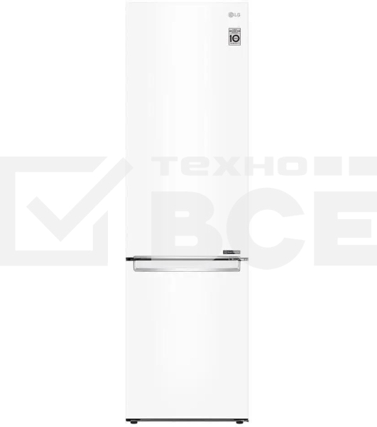 Холодильник LG GC-B509SQCL белый двухкамерный инвертер 292/127л морозилка снизу, No Frost