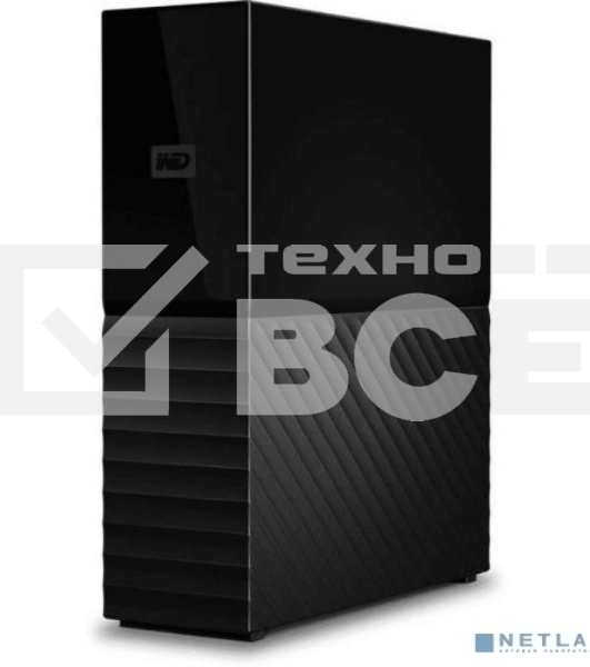 Накопитель на жестком магнитном диске WD Внешний жёсткий диск WD My Book (New) WDBBGB0060HBK-EESN 6ТБ 3,5