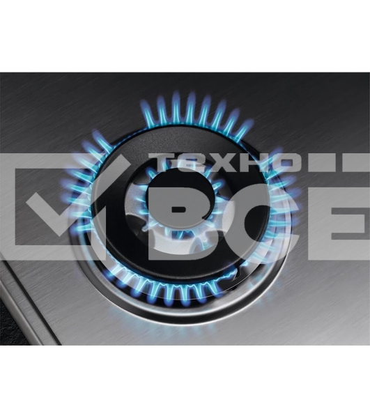 Газовая варочная панель AEG HGb64420SM нержавеющая сталь