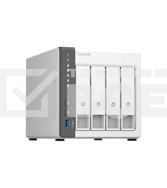 Сетевое хранилище NAS Qnap D4 (REV. C) 4-bay настольный Cortex-A55 RK3568B2