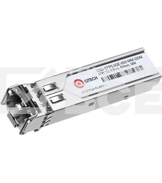 SFP модуль, 550м, 1,25Гбит/c, Tx=850nm, LC, VCSEL, MM, DDM